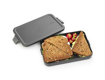 Brabantia Make & Take lunchbox plat, kunststof light grey