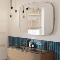 Ben Sandro Spiegel 120x4x80 cm Geborsteld RVS - thumbnail