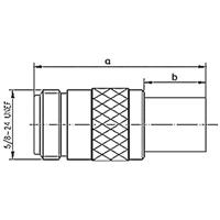Telegärtner 100023459 100023459 BNC-connector Stekker, recht 75 Ω 1 stuk(s) - thumbnail