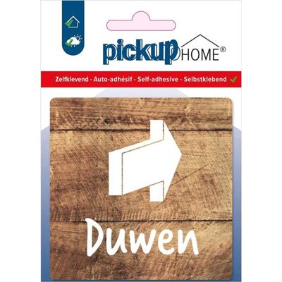 Route Acryl Duwen hout Sticker Pickup - Pickup