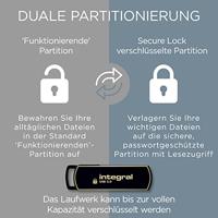 USB-stick Integral 3.0 Secure 360 64GB zwart - thumbnail