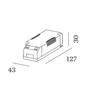 Wever & Ducre - Driver 350mA 30W 43-86V Non Dim - thumbnail