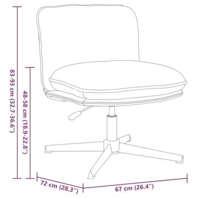 Kantoorstoel draaibaar stof beige Kantoorstoel draaibaar stof beige