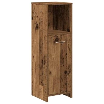 3-delige Badkamermeubelset bewerkt hout oud houtkleurig