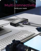 ICY BOX ib-dk7401-cu31 17-in-1 dockingstation (zwart) - thumbnail