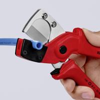 KNIPEX 90 10 185 Buizensnijder voor meerlaagse en pneumatische | Slangen van kunststof | Met Glasvezel - 90 10 185 - thumbnail