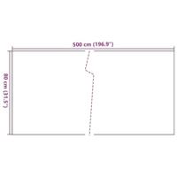 VidaXL Balkonscherm 500x80 cm poly rattan bruin en zwart - thumbnail
