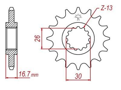 ESJOT Sprocket 525 15z standard - thumbnail