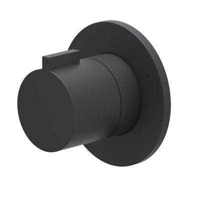 Afbouwdeel IVY Pact 3-Weg Stop-Omstel Symmetry Met Rond Rozet Mat Zwart PED IVY