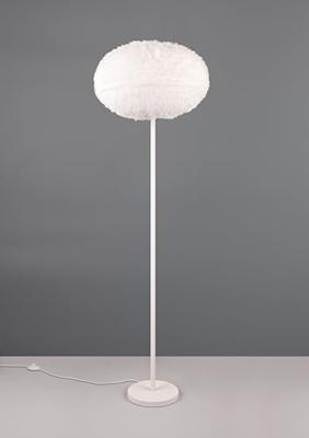 Trio Stoffen vloerlampFurry crème Ø 50cm - R41581001