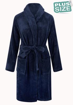 Plus size badjas unisex - marine-5XL/6XL