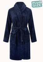 Plus size badjas unisex - marine-5XL/6XL - thumbnail