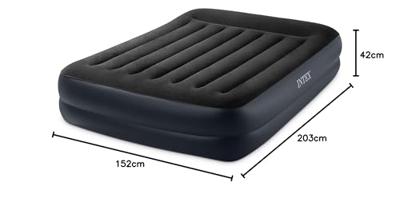 Intex 64124ND DuraBeam PillowRestRaised Luchtbed (l x b x h) 203 x 152 x 42 cm Zwart - thumbnail