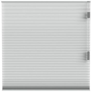 Fenstr plisségordijn Montreal dubbel 25mm lichtdoorlatend - lichtgrijs (20028)