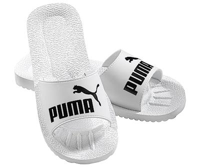 Puma Heren badslippers Purecat (Wit, 44,5)