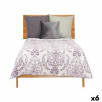 Omkeerbare sprei 180 x 260 cm Wit Paars (6 Stuks) - thumbnail