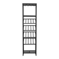 Zuiver Wijnrek 'Cantor' 180 x 48cm, kleur Zwart - thumbnail