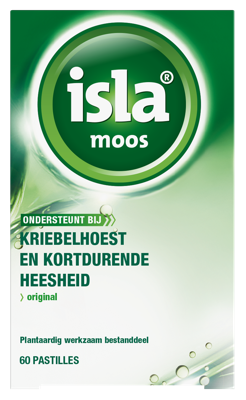 Isla Moos Keelpastilles - bij kriebelhoest en kortdurende heesheid