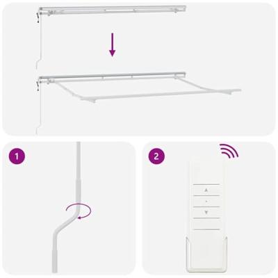 VidaXL Zijde frame wit 3,5 x 2 m metaal
