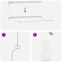 VidaXL Zijde frame wit 3,5 x 2 m metaal - thumbnail