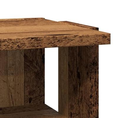 VidaXL Schoenenkast 28x27x102 cm bewerkt hout oud houtkleurig VidaXL Schoenenkast 28x27x102 cm bewerkt hout oud houtkleurig