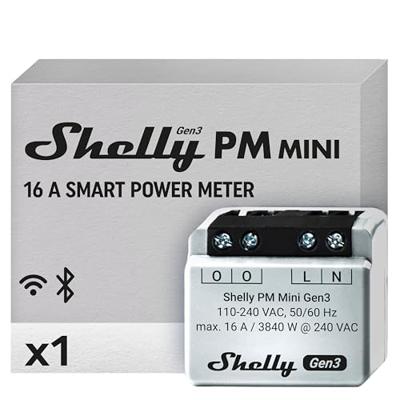 Shelly Shelly PM Mini Gen3 Schakel-meetactor WiFi, Bluetooth