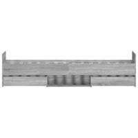 Bedframe met hoofd- en voeteneinde grijs sonoma 90x200 cm - thumbnail