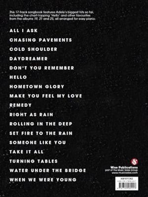 MusicSales Best of Adele Easy Piano - Updated Edition