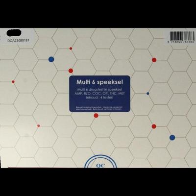 Testjezelf.nu Drugstest Speeksel Multi 6 4st