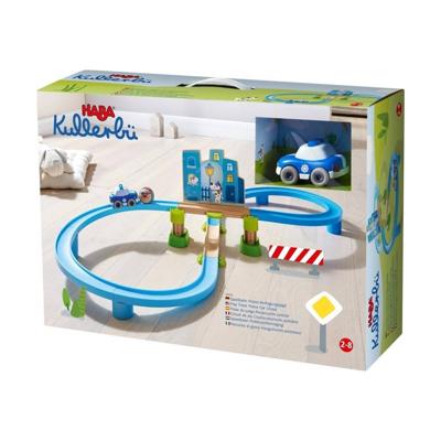 Haba Kullerbü knikkerbaan uitbreidingsset politie achtervolging