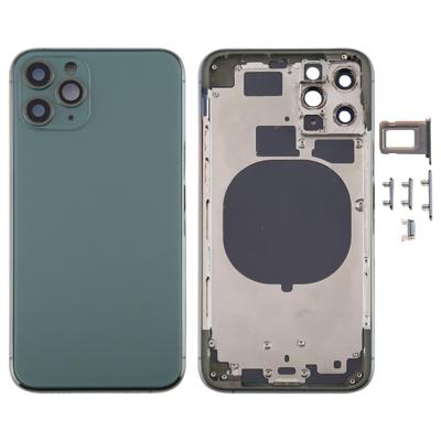 Back Housing Cover met SIM Card Tray & Side keys & Camera Lens voor iPhone 11 Pro Max(Groen)