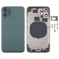 Back Housing Cover met SIM Card Tray & Side keys & Camera Lens voor iPhone 11 Pro Max(Groen) - thumbnail