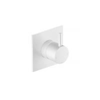 Inbouw Douchemengkraan Hotbath Cobber 1-hendel Vierkant Mat Wit - thumbnail