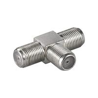 Goobay WE 3014 kabel-connector BNC-F FM > 2x BNC-F FM Roestvrijstaal - thumbnail