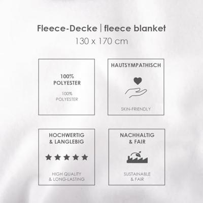 Wednesday Fleece Blanket 130 x 170 cm