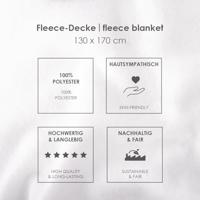 Wednesday Fleece Blanket 130 x 170 cm - thumbnail