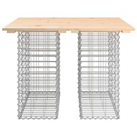 Tuinbank schanskorfontwerp 100x102x72 cm massief grenenhout - thumbnail