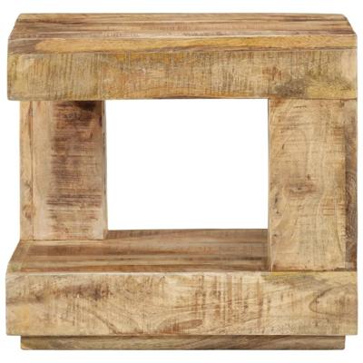 Salontafel 45x45x40 cm massief mangohout - thumbnail
