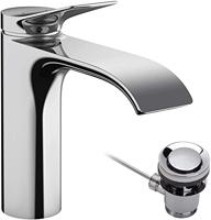 Hansgrohe Wastafelmengkraan Vivenis Eengreeps 110 Met Trekwaste Chroom - thumbnail