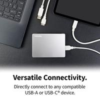 Toshiba Canvio Flex 1 TB Externe harde schijf (2,5 inch) USB-A 3.2 Gen 1 Zilver HDTX110ESCAA - thumbnail