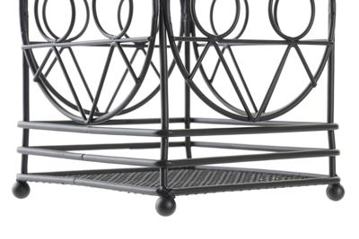 Bestek afdruiper DKD Home Decor Zwart Metaal Geometrisch 12 x 12 x 20 cm