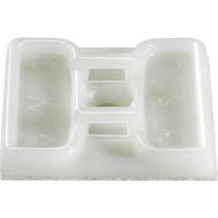 TRU COMPONENTS TC-HC103203 Bevestigingssokkel Zelfklevend 1593046 Bundel-Ø (bereik) 4.80 mm (max) 4-voudige invoeging Transparant 1 stuk(s) - thumbnail