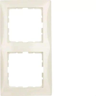 Berker S1 afdekraam 2 voudig creme glanzend