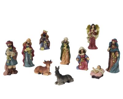 Kerstgroep polyresin h13 cm mlt a10 kerst KSD - Ksd