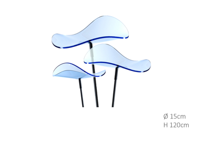 3 stuks! Zonnevangers Lucy Blauw medium 120x15 cm Cazador Del Sol - Cazador del sol