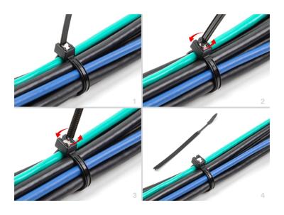 Delock 19468 Kabelbinder Zwart 50 stuk(s)