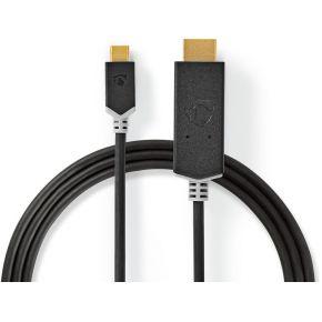 Nedis USB-C Adapter | USB-C Male naar HDMI | 2 m | 1 stuks - CCBW64655AT20 CCBW64655AT20 Nedis USB-C Adapter | USB-C Male naar HDMI | 2 m | 1 stuks - CCBW64655AT20 CCBW64655AT20