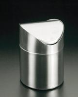 Metaltex 185392010 Afvalbak 1.5 l RVS (Ø x h) 12 cm x 16.5 cm Zilver 1 stuk(s) - thumbnail