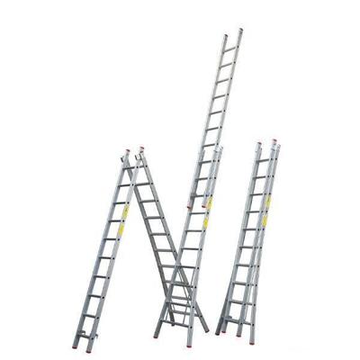 Little Jumbo Reformladder SuperPRO uitgebogen bomen geanodiseerd - 2x14 sporten - 1250400214