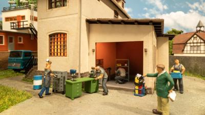 NOCH 16250 H0 Themaset figuren werkplaats figuren Geverfd